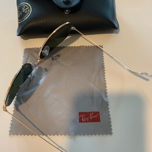 Mens Ray Ban Aviator Large - Gold Metal